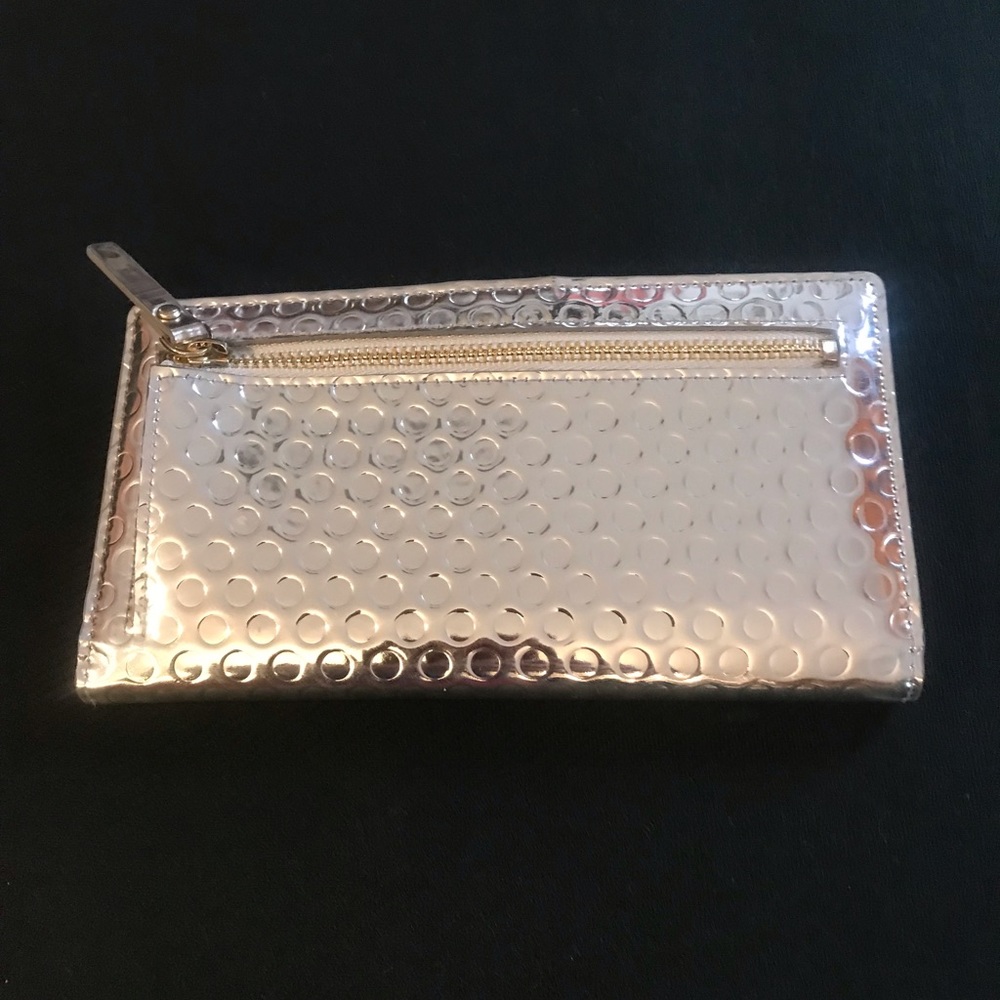 Kate Spade Silver Zip Slim Wallet - Picture 3 of 4